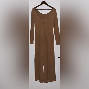 Free People Hotshot‎ Wide Leg Oversize Jumpsuit Slouchy Relax Fit Women Large